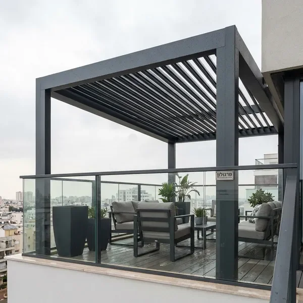 פרגולות אלומיניום למרפסת קבועות